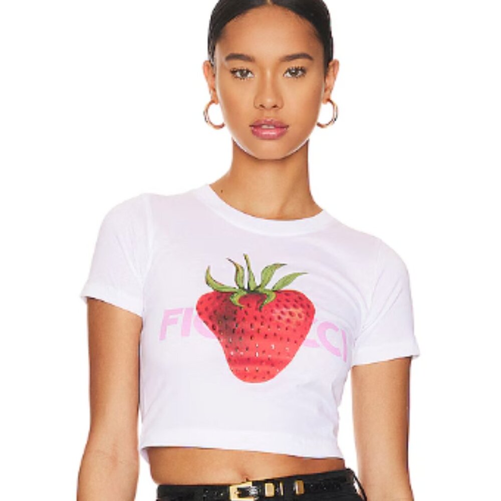 Strawberry Cropped Tee | FIORUCCI